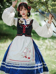 Ranch Maiden Country Lolita Skirt Set SK / Vest