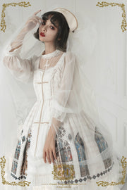 White Church Stained Window Jumper Skirt