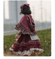 Little Red Riding Hood Long Sleeves One Piece