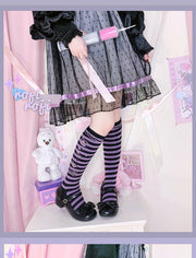 Sensen Hospital Sweet Lolita Underknee Striped Stockings