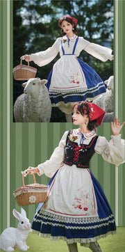 Ranch Maiden Country Lolita Skirt Set SK / Vest