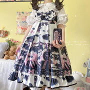 White Sugar Girl{Spot Goods}~Factory Original DesignLolitaDress Dairy Cat Sweet Girl SlingjskSummer Dress