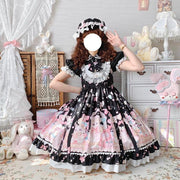 White Sugar Girl{Spot Goods}~Factory Original DesignLolitaCute Cat Sweetheart DressjskSuspender Dress