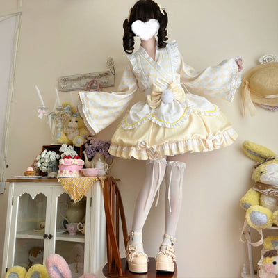 Korean Mushroom Cool{Exclusive}~Original Design Nougat Pastry PuddingLolitaDress Cute Japanese Style Maid Dress Summer