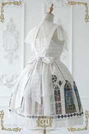 White Church Stained Window Jumper Skirt