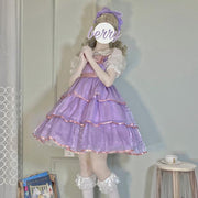 White Sugar Girl{Spot Goods}~Factory Original DesignLolitaShugo Chara Japanese Style Dress SuspendersjskDress