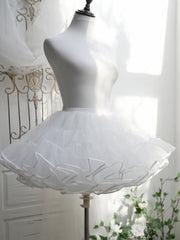 White / Black 35CM Puffy Petticoat Tutu Skirt