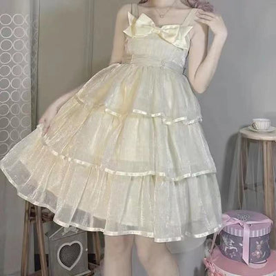 White Sugar Girl{Spot Goods}~Factory Original DesignLolitaShugo Chara Japanese Style Dress SuspendersjskDress