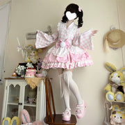 Korean Mushroom Cool{Exclusive}~Original Design Nougat Pastry PuddingLolitaDress Cute Japanese Style Maid Dress Summer