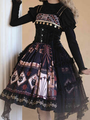 Black Corset Belt with Tulle Skirt