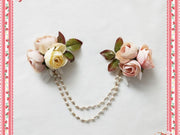 Elegant Lolita Fake Collar / Flowers Brooch