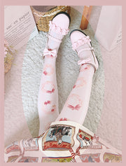 Donuts Velvet Over Knee Stockings