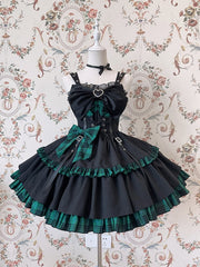 Idol Lolita Dress Three Color Options Punk Jumper Skirt