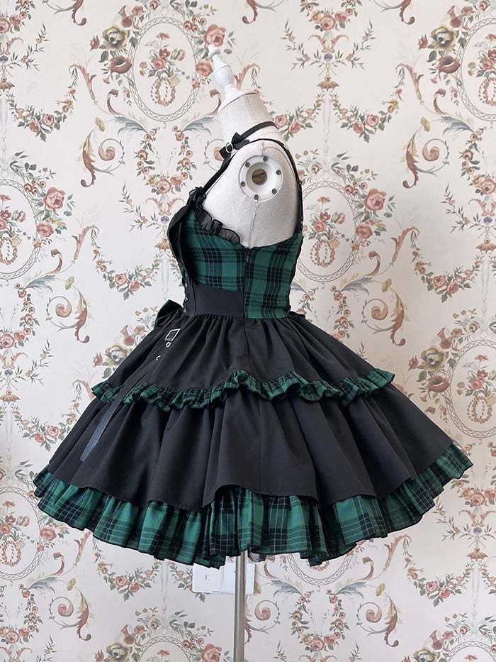 Idol Lolita Dress Three Color Options Punk Jumper Skirt