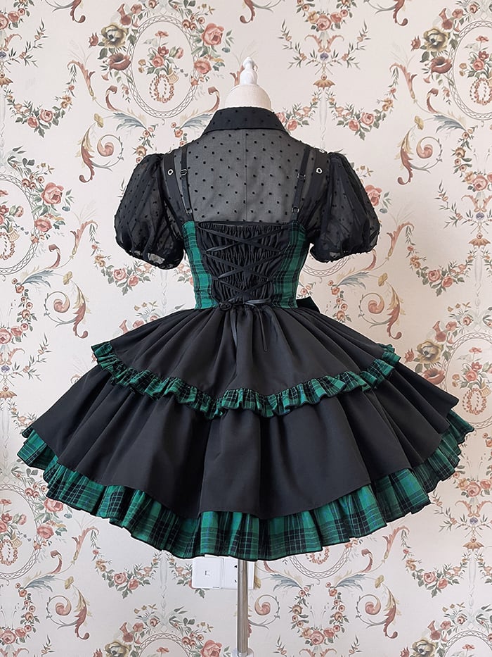 Idol Lolita Dress Three Color Options Punk Jumper Skirt