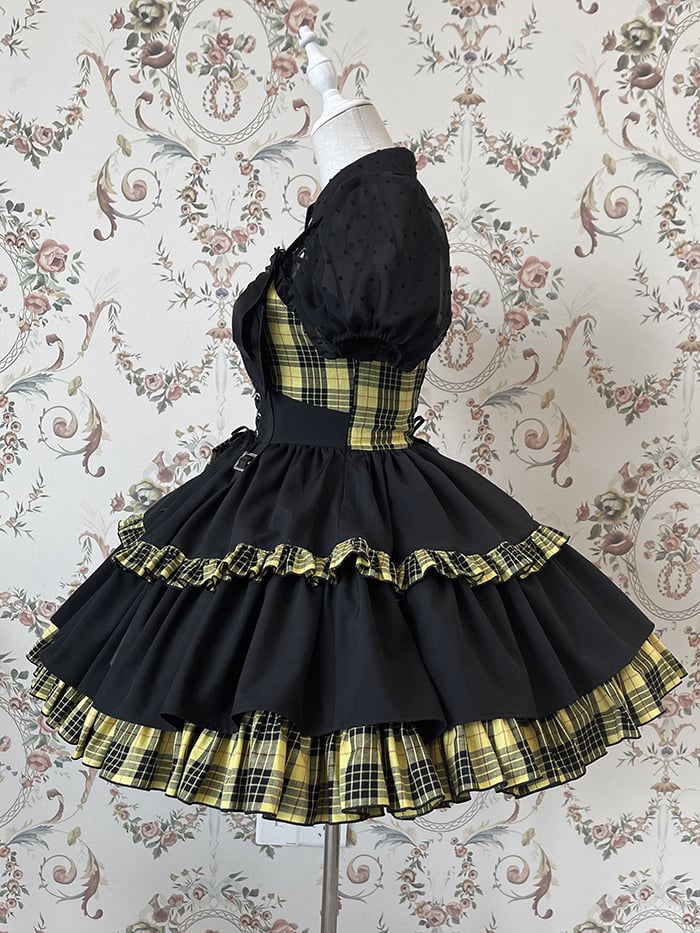 Idol Lolita Dress Three Color Options Punk Jumper Skirt