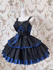 Idol Lolita Dress Three Color Options Punk Jumper Skirt