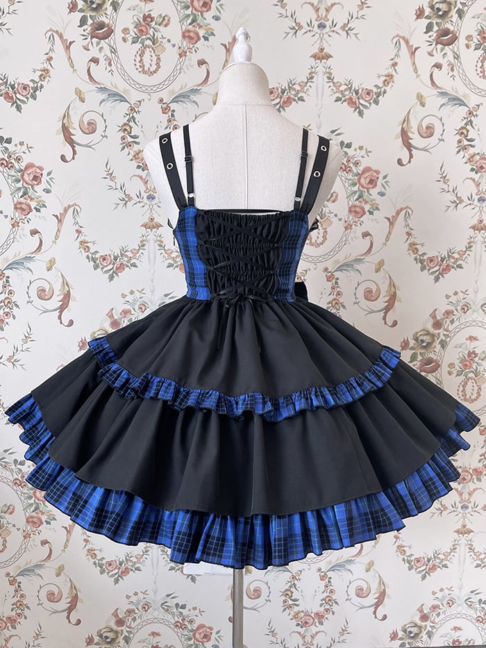 Idol Lolita Dress Three Color Options Punk Jumper Skirt