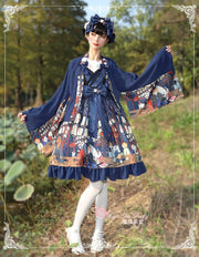Wide Sleeves Open Placket Haori