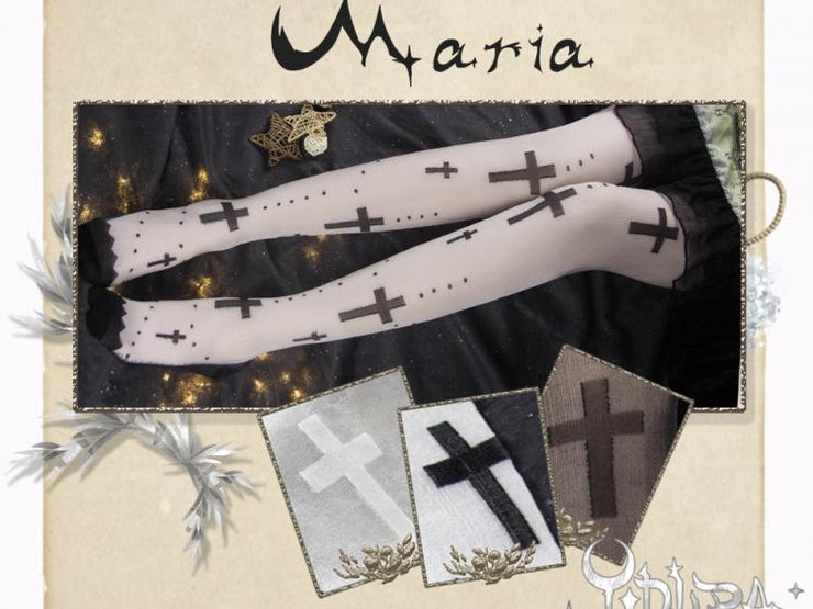 Maria Crucifix Pantyhose