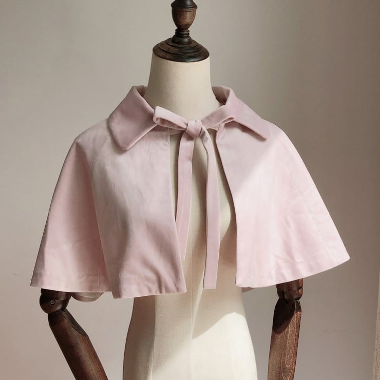 Short Lolita Cape with Velvet Lapel