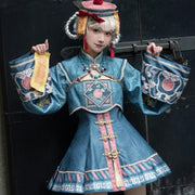 Little Zombie Long Sleeves Turquoise Qi Bolero