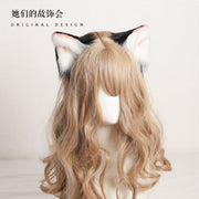 Handmade Plush Cat Ears Hairclips