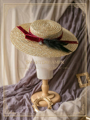 The Straw Vintage Elegant Lady Photo Privacy Hat
