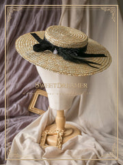 The Straw Vintage Elegant Lady Photo Privacy Hat