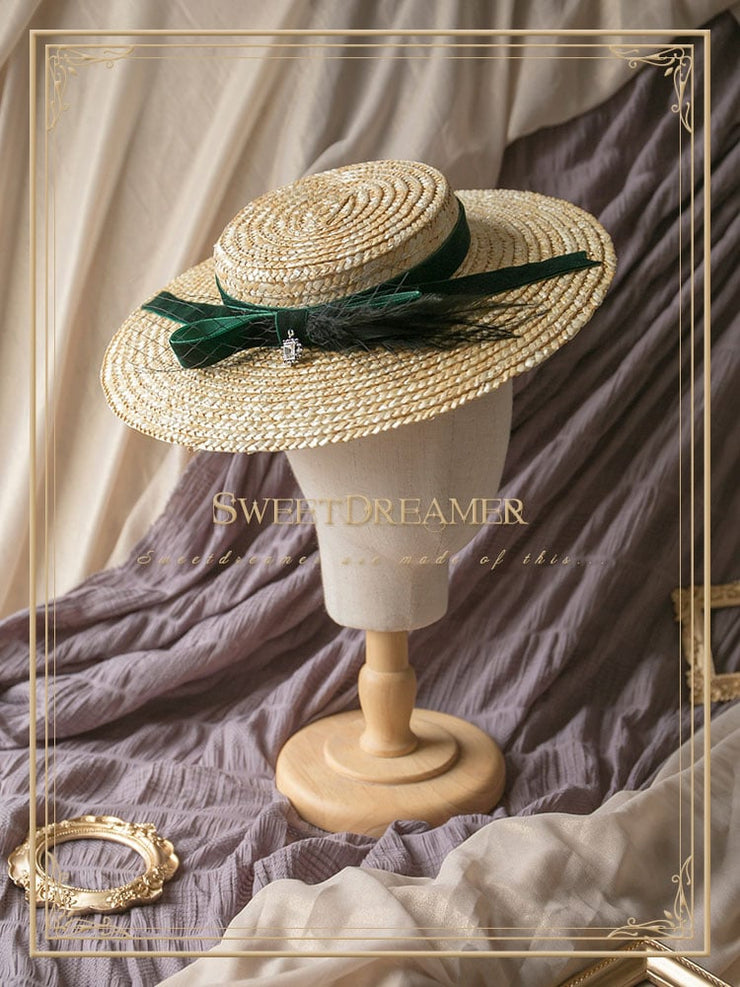 The Straw Vintage Elegant Lady Photo Privacy Hat