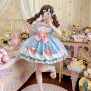 【Little Prayer Star】~Original Design of White Sugar GirlLolitaDress SweetjskSling Bud Dress Summer