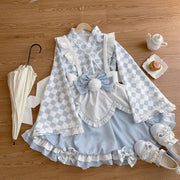 Korean Mushroom Cool{Exclusive}~Original Design Nougat Pastry PuddingLolitaDress Cute Japanese Style Maid Dress Summer