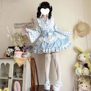 Korean Mushroom Cool{Exclusive}~Original Design Nougat Pastry PuddingLolitaDress Cute Japanese Style Maid Dress Summer