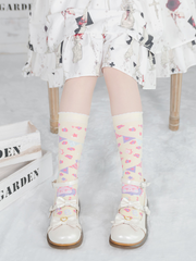 Bunny Carnival Print Knitted Socks/Stockings