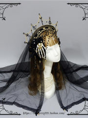 Hands Of Time Gothic Vintage Headpiece Hairclip