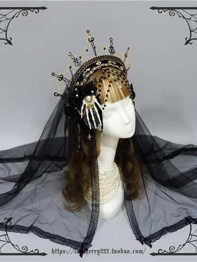 Hands Of Time Gothic Vintage Headpiece Hairclip