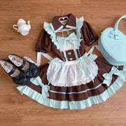 【Dull Sweet Servant】Korean Mushroom Cool~Original DesignLolitaDress Hatsune Maid CostumecosplayDress