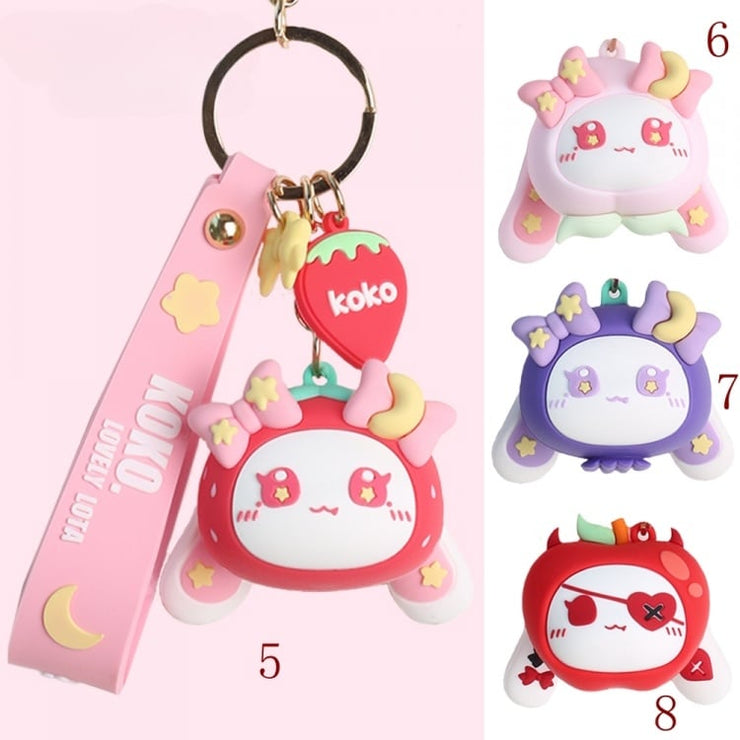 Star Moon Bunny / Devil Bunny / Fruit Bunny Key Ring Charm