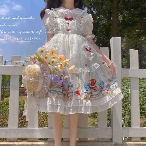 White Sugar Girl{Spot Goods}~Factory Original DesignLolitaDress Alice Afternoon Tea SlingjskDress