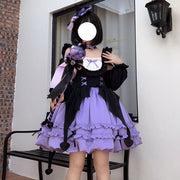 【Starry Night Witch】~Original Design of White Sugar GirlLolitaDress HalloweenjskSling Dress Autumn