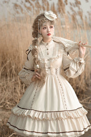 Shepherdess Detachable Long Skirt Two Ways Wear Lolita Dress