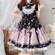 White Sugar Girl{Spot Goods}~Factory Original DesignLolitaCute Cat Sweetheart DressjskSuspender Dress