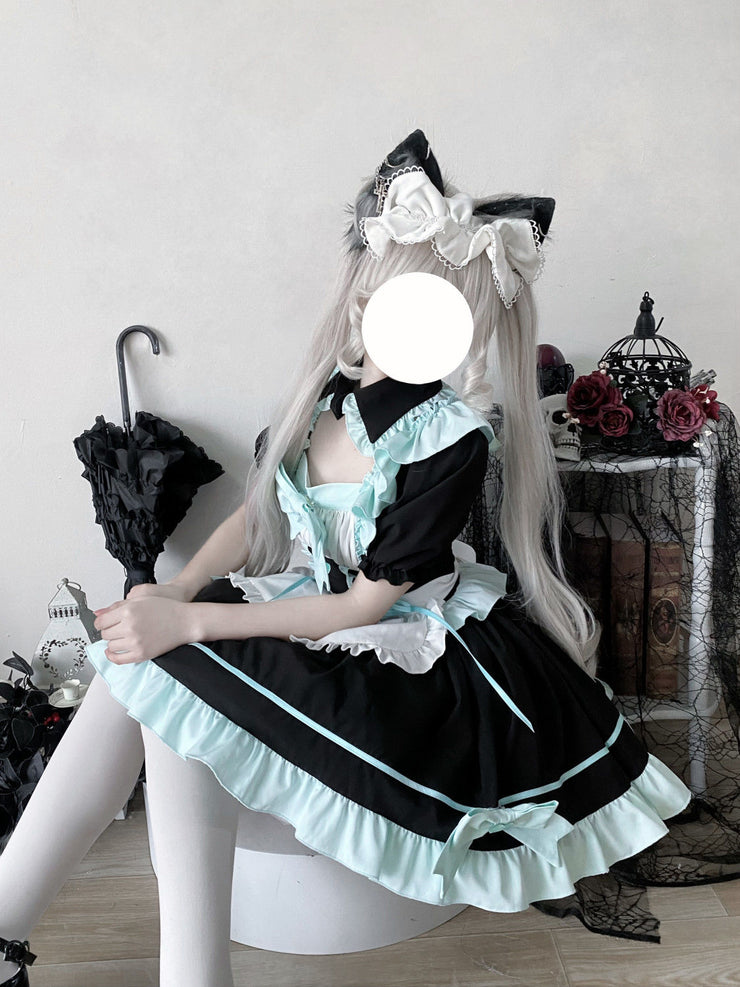 【Dull Sweet Servant】Korean Mushroom Cool~Original DesignLolitaDress Hatsune Maid CostumecosplayDress