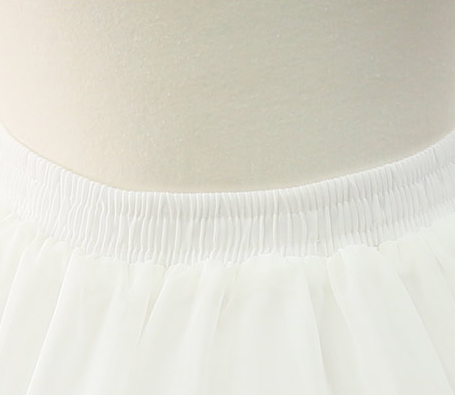 47cm Chiffon Lace Adjustable Birdcage Fish-bone Petticoat