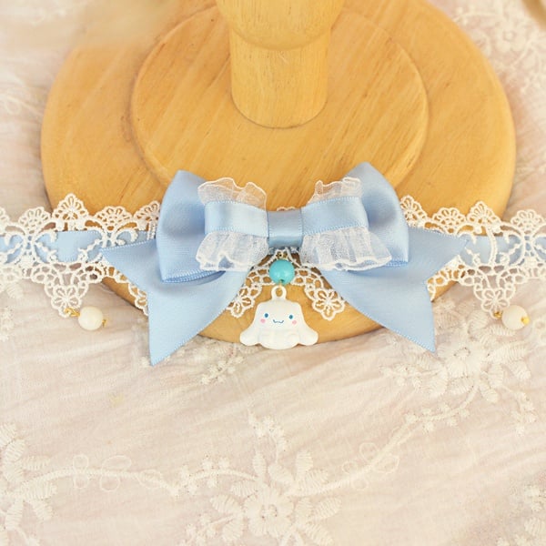 My Melody/Pom Pom Purin/Cinnamoroll Inspired Lace Bowknot Choker