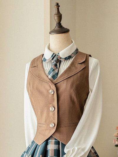 Persimmon Orange Cat Brown Waistcoat