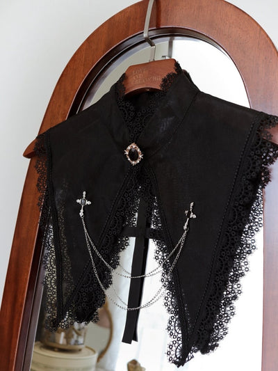 Cross Brand Black Pointed Collar