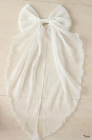 Miss Fulla Milk White Lace Butterfly Necklace/Hairclip/Hairband/KC/Train/Gloves