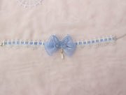 Miss Fulla Pink/Blue Handmade Butterfly Bowknot Floral Design KC/Hairclip/Necklace