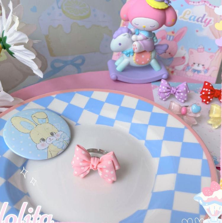 Sweet Bow-shaped Lolita Ring